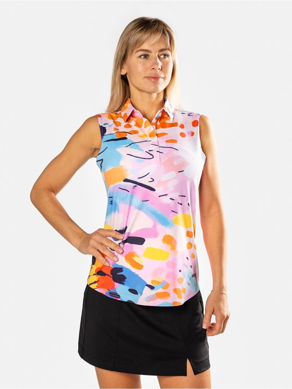 Sunday Swagger Monet Polo - Picture 1 of 10